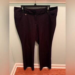 New York & Company Black Pinstripe Pants 14P
